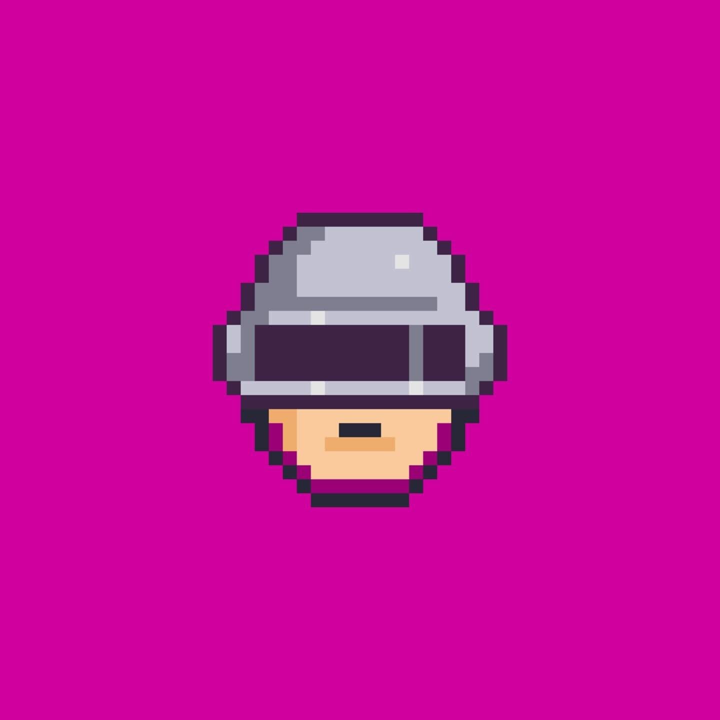Adelanto de Cypher: un integrante en pixel art sobre fondo fucsia