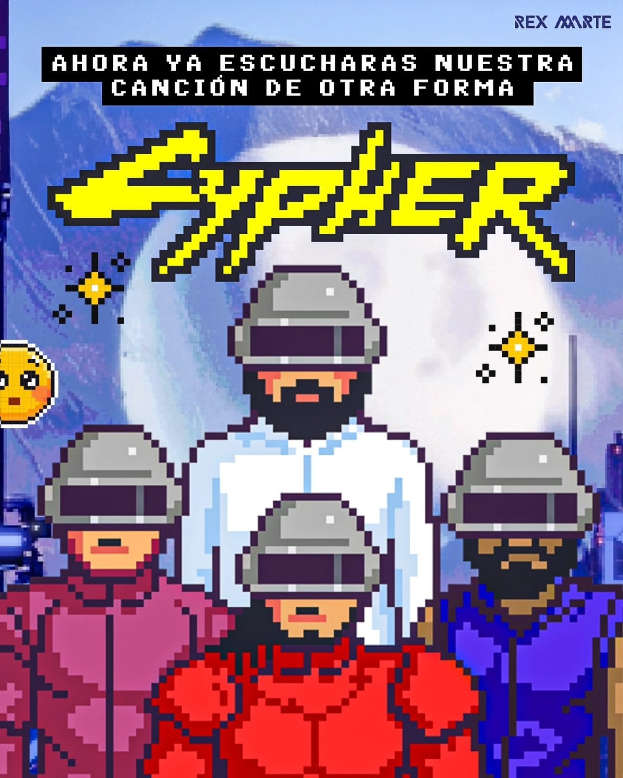 La banda en pixel art: ahora escucharás Cypher de otra forma