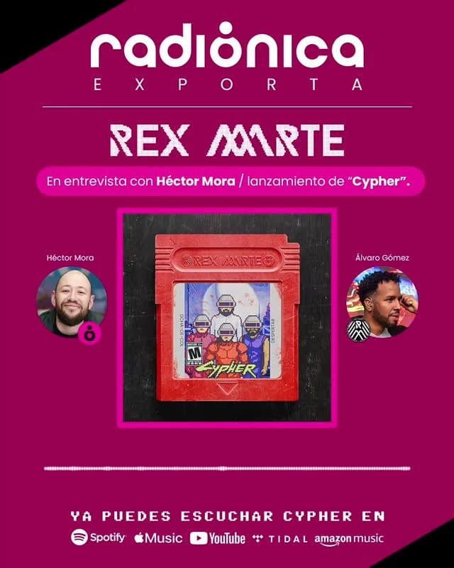 Rex Marte en Radiónica Exporta con Héctor Mora hablando de Cypher