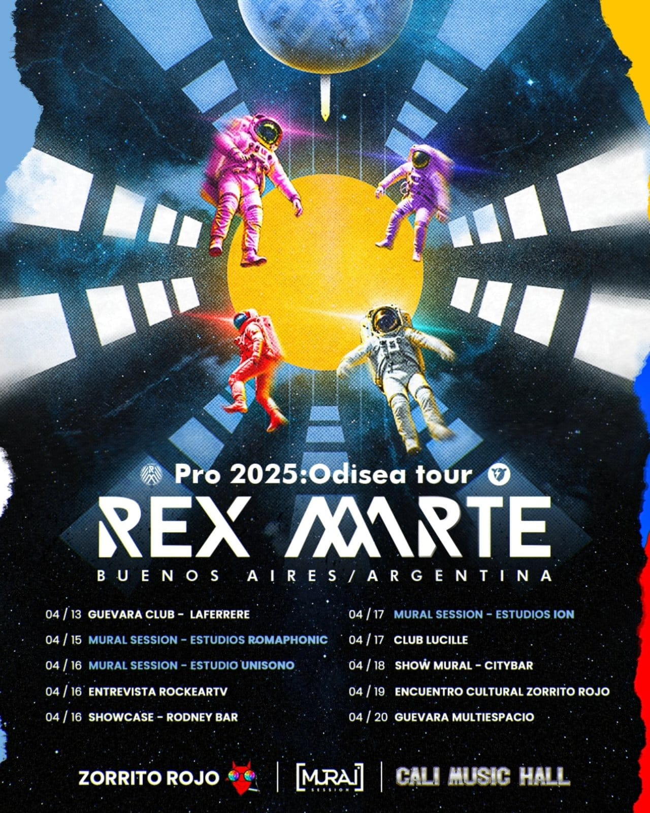 Fechas del Odisea Tour en Buenos Aires, del 13 al 20 de abril de 2025