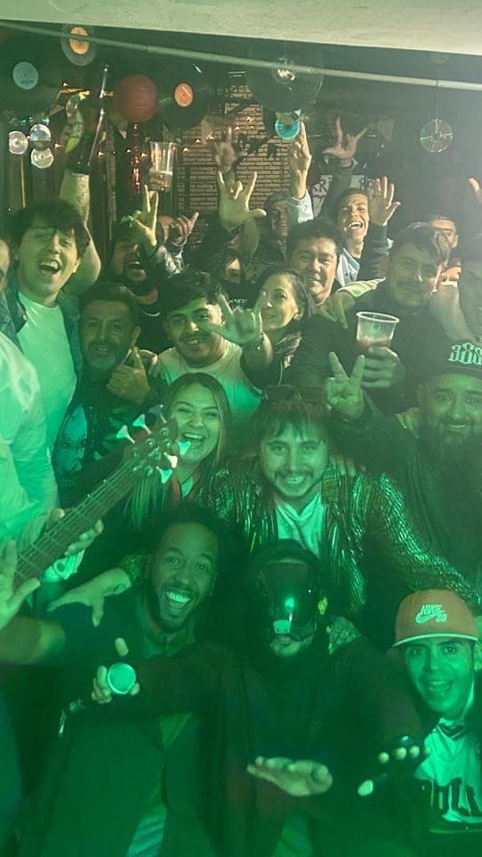 Rex Marte con amigos en Buenos Aires